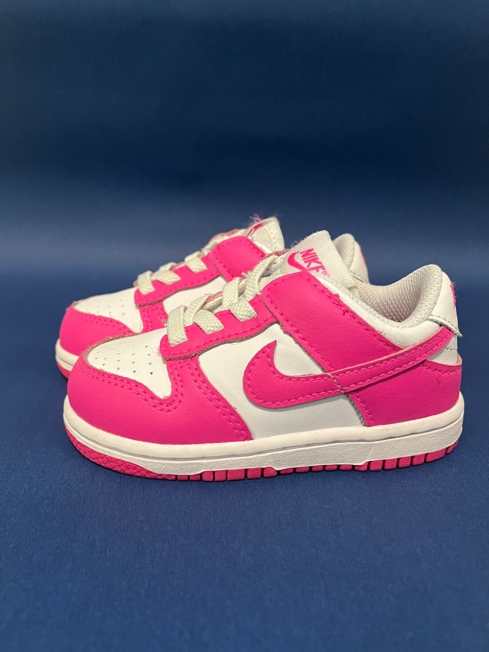 Nike Dunk Low Toddler - Hot Pink and White